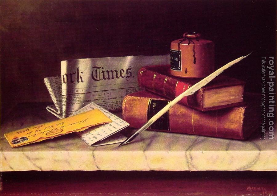 William Michael Harnett : Still Life with Letter to Thomas B Clarke